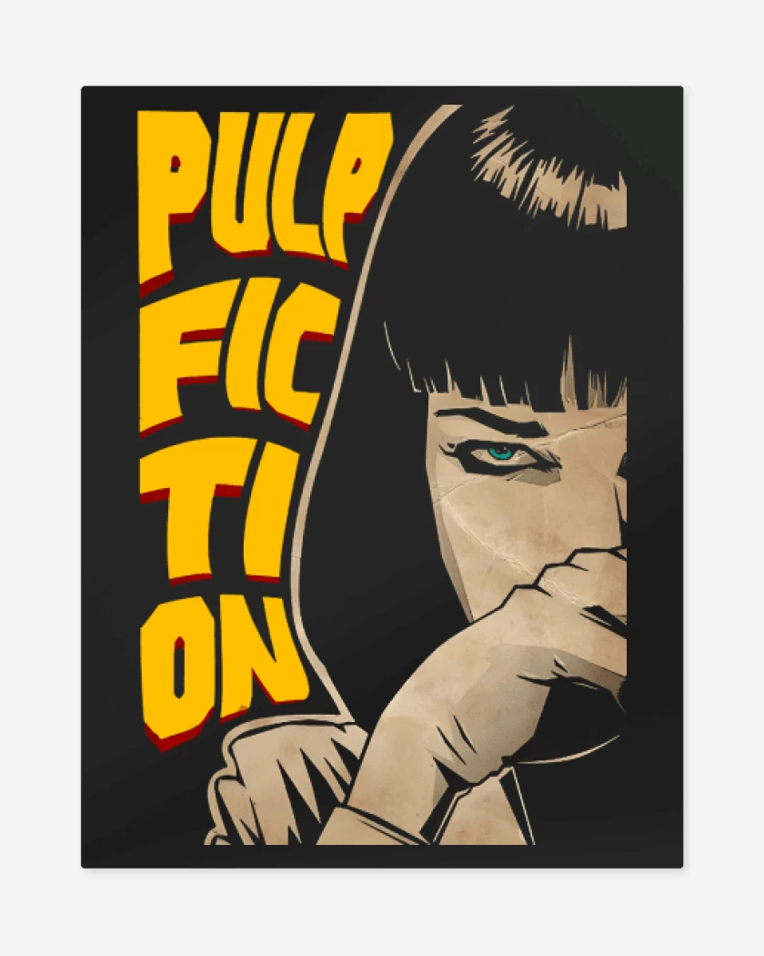 Print metalico Negro de Mia Wallace