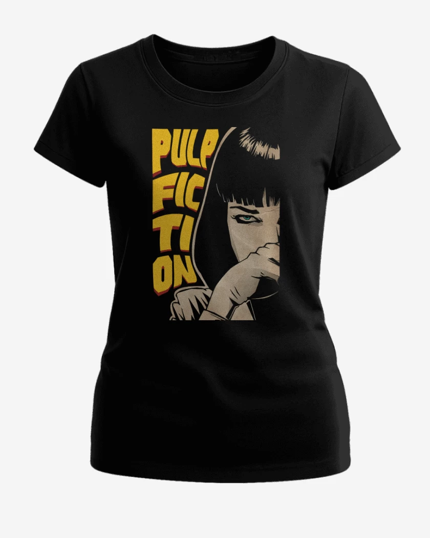Polera de Mujer Negro de Mia Wallace