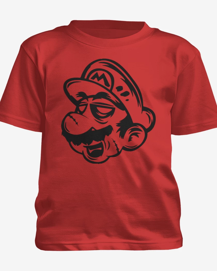 Polera de niño Rojo de Super biote Zombie