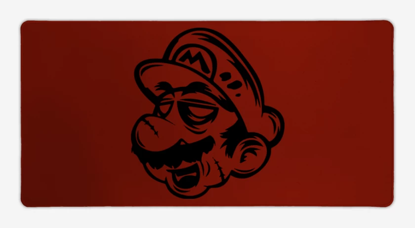 Mouse pad Gamer Rojo de Super biote Zombie