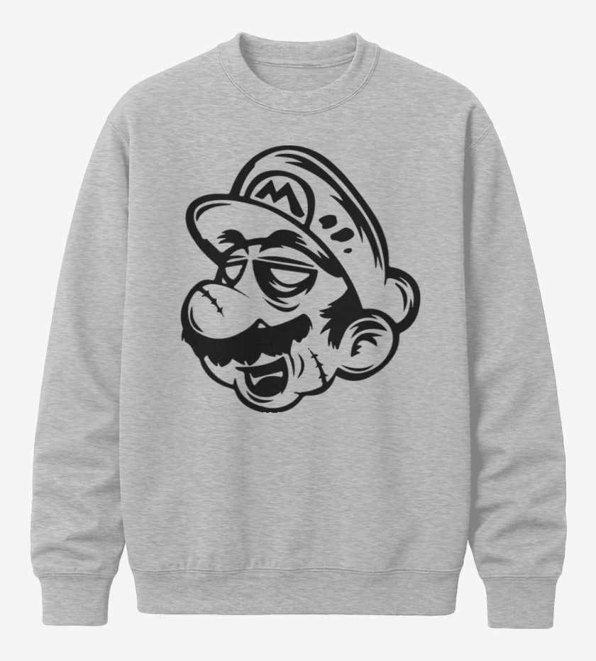Poleron polo Gris Melange de Super biote Zombie