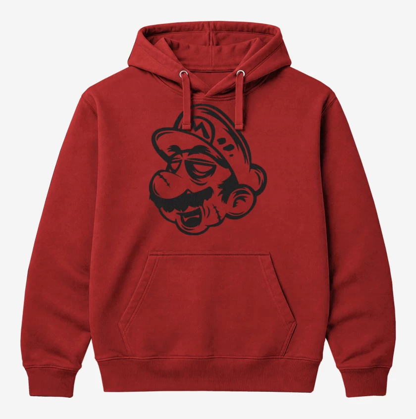 Polerón Canguro Rojo de Super biote Zombie