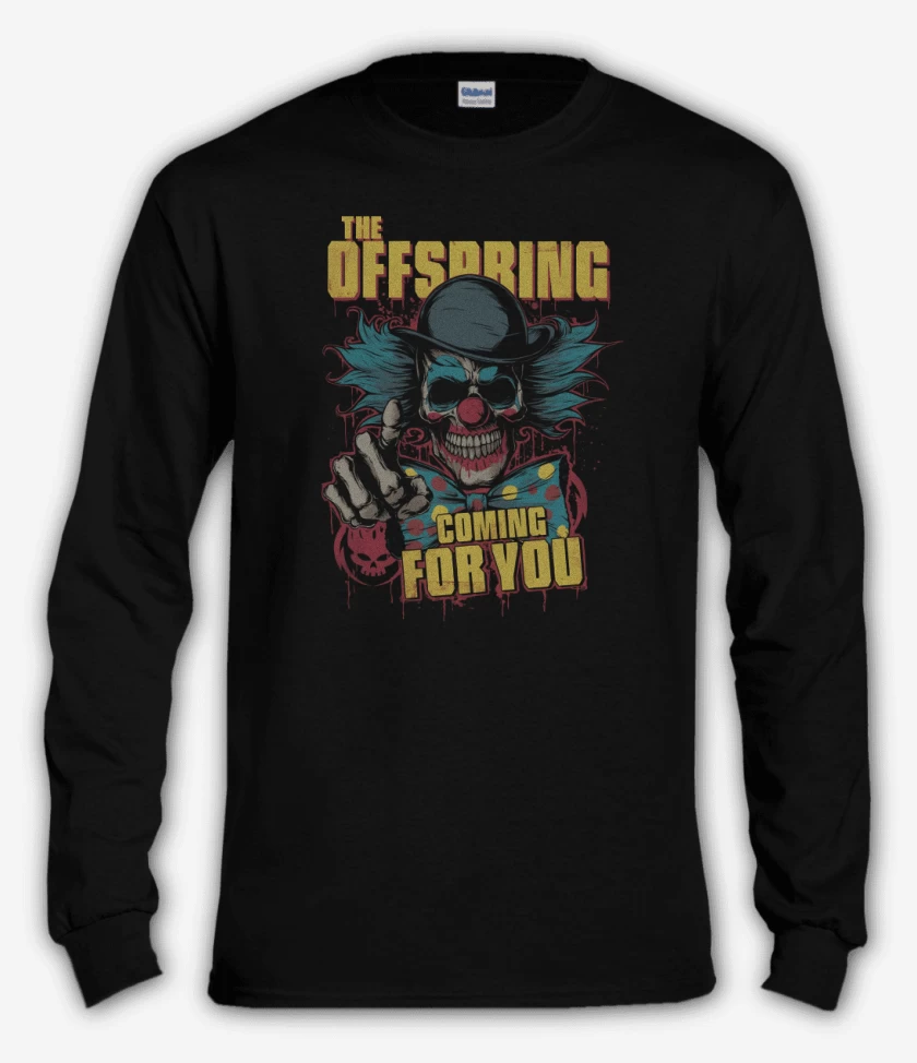 Polera manga larga Negro de The offspring comming for you