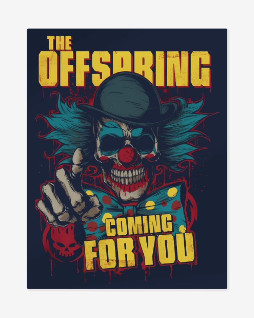 Print metalico Azul Marino de The offspring comming for you