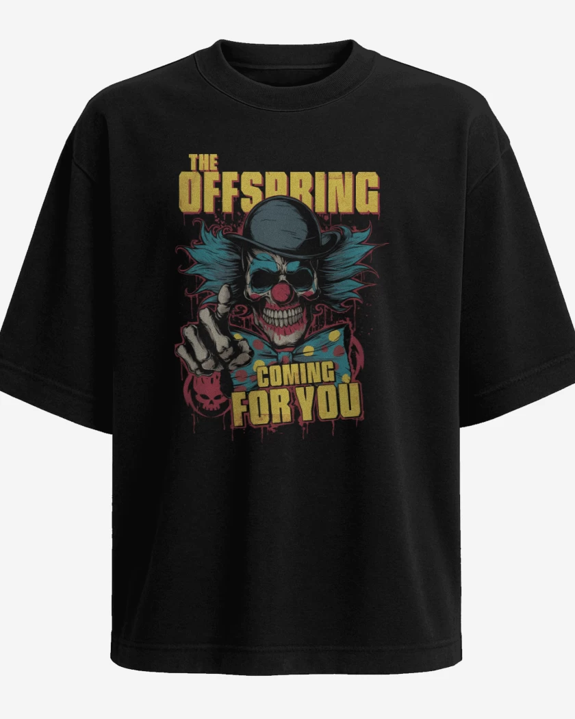Polera Oversize Negro de The offspring comming for you