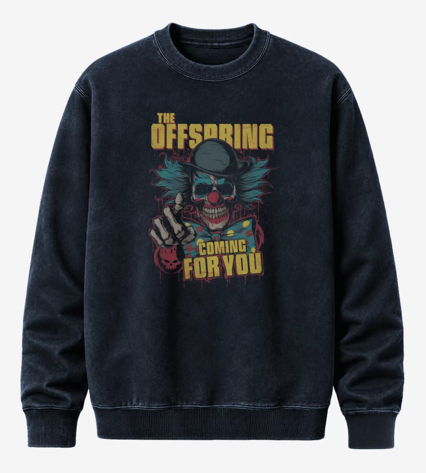 Poleron Polo Acid Wash Azul Marino de The offspring comming for you