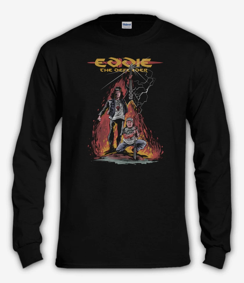 Polera manga larga Eddie The Defender