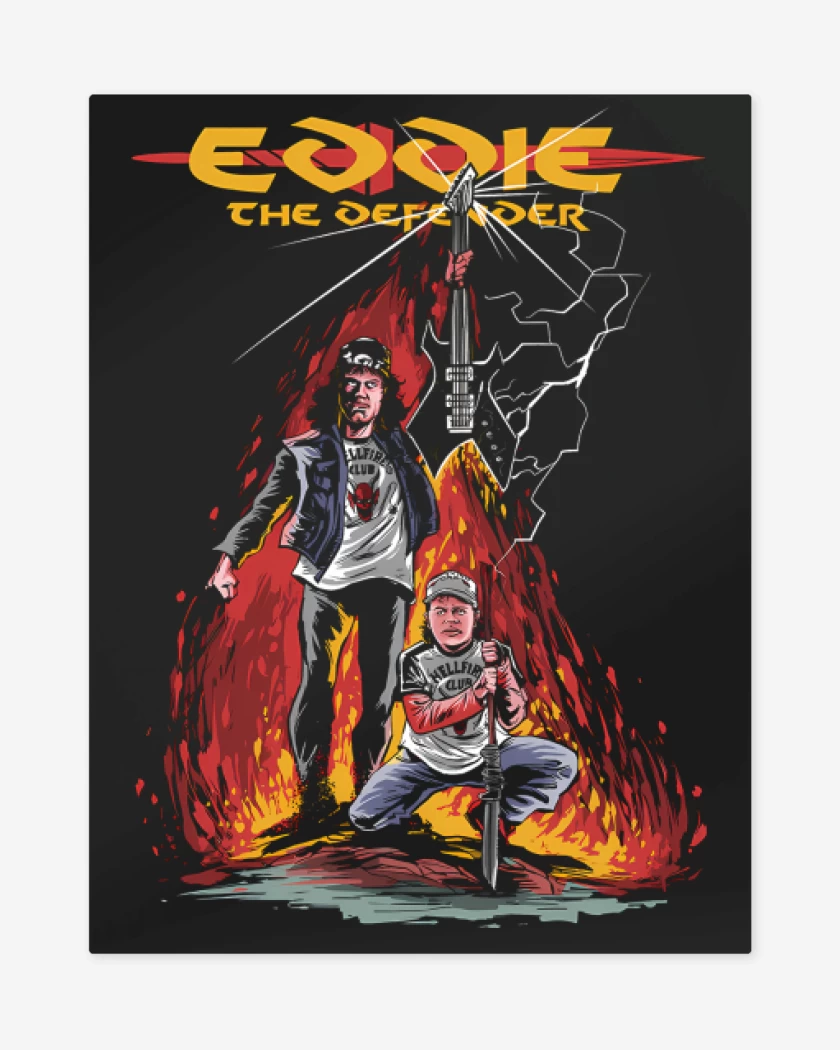 Print metalico Eddie The Defender