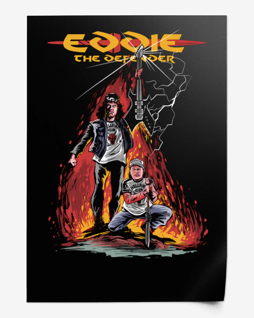 Print Eddie The Defender