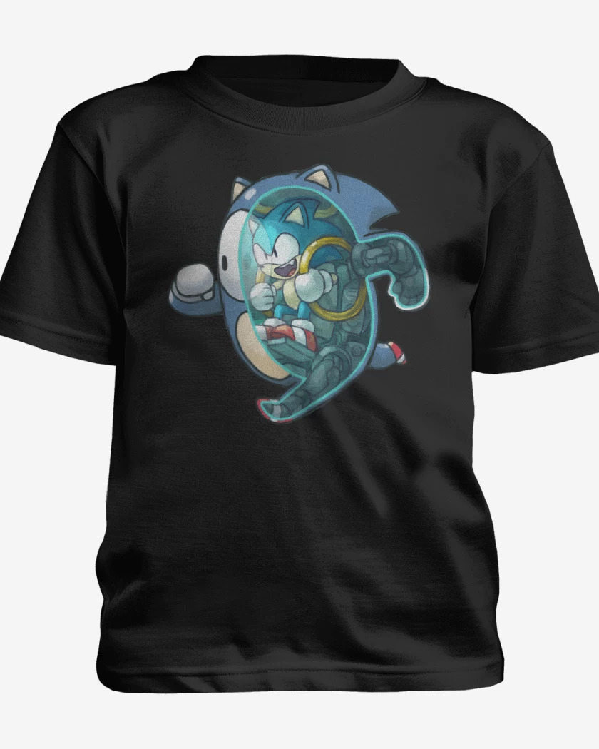Polera de niño Negro de Fall Sonic