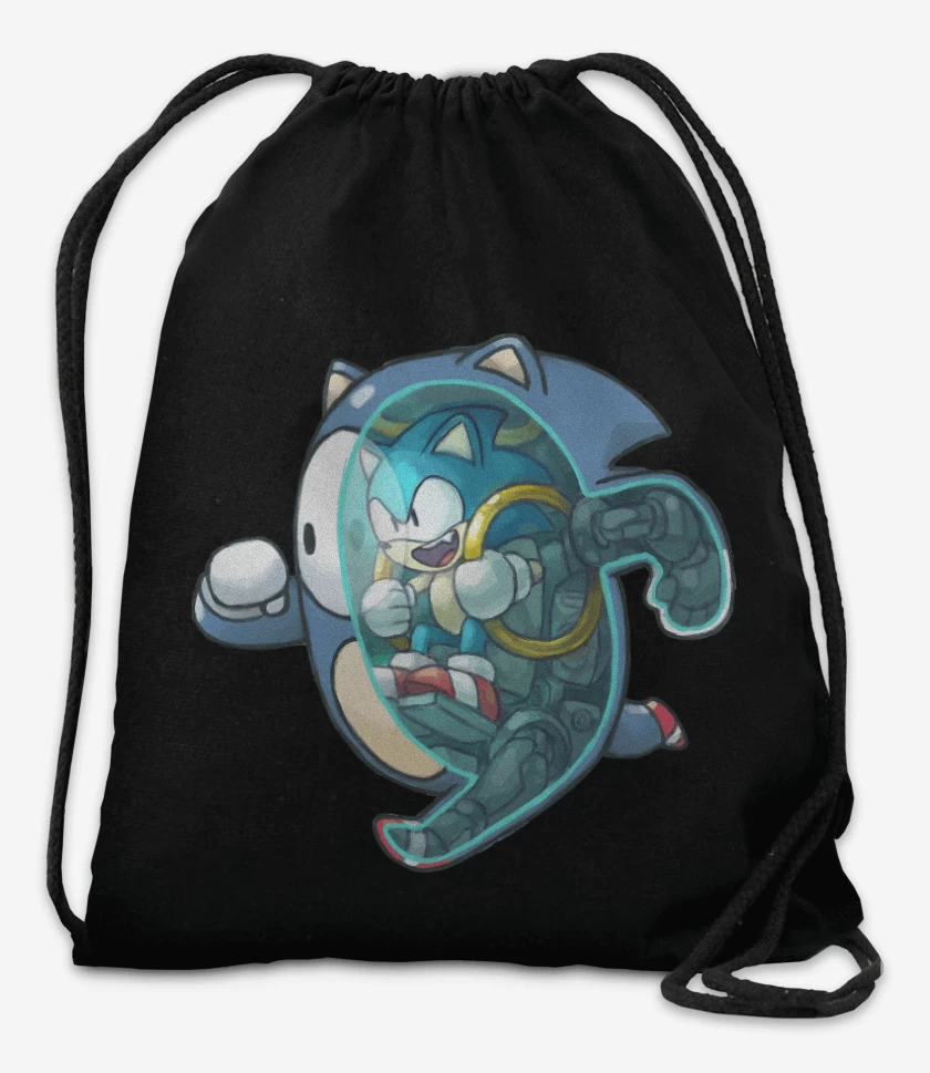 Mochila Negro de Fall Sonic