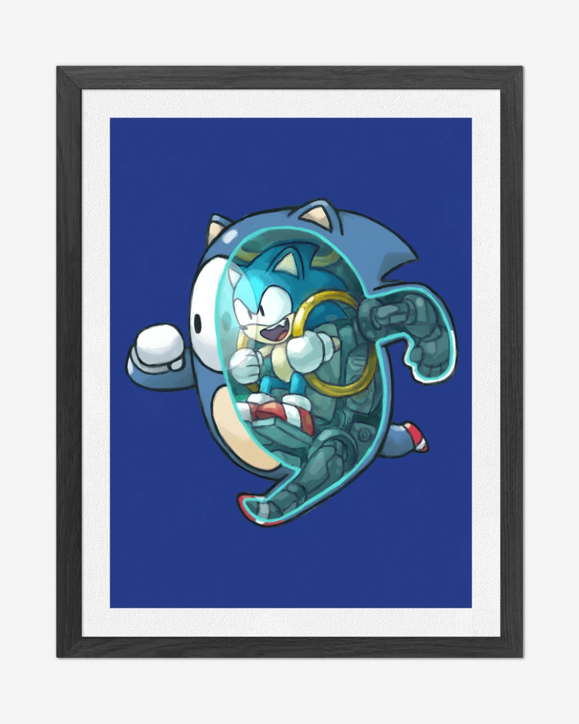 Cuadro decorativo Azul Rey de Fall Sonic