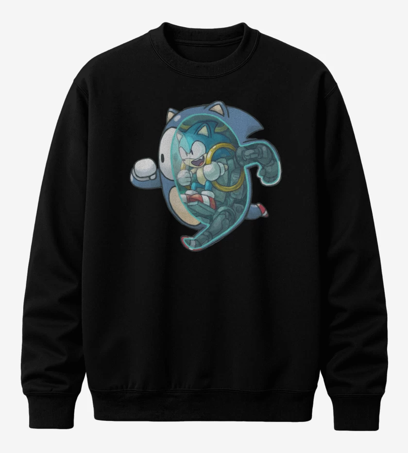 Poleron polo Negro de Fall Sonic