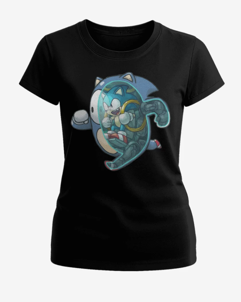 Polera de Mujer Negro de Fall Sonic