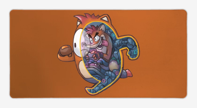 Mouse pad Gamer Fall Crash