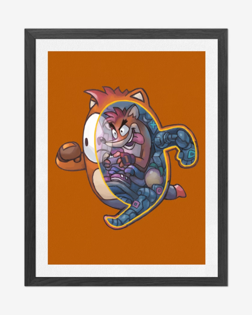 Cuadro decorativo Naranjo de Fall Crash
