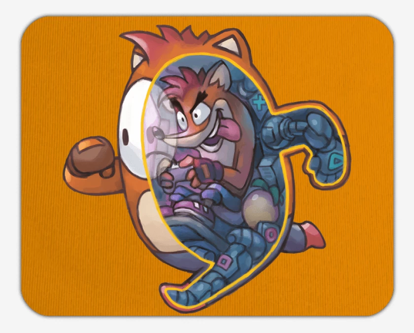 Mousepad Naranjo de Fall Crash