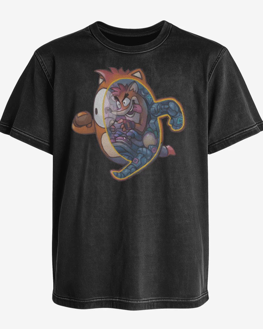 Polera desgastada Fall Crash