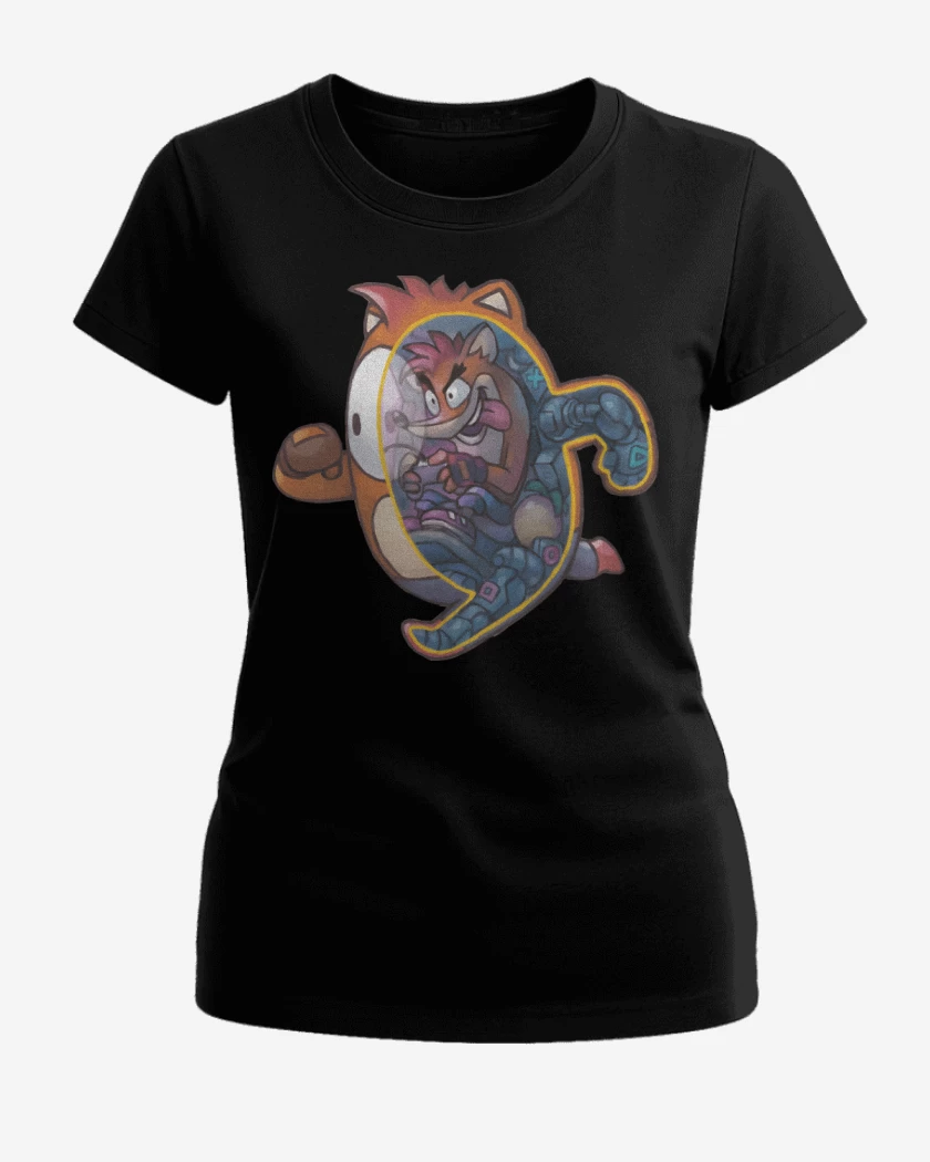 Polera de Mujer Negro de Fall Crash
