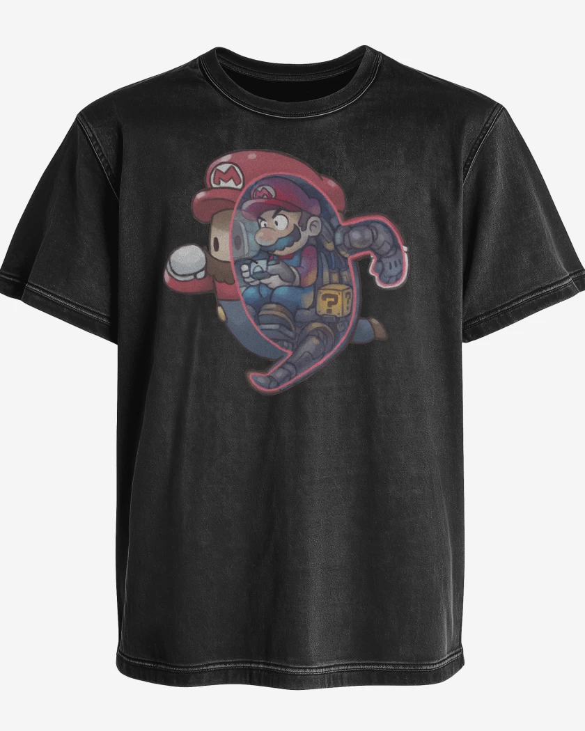 Polera desgastada Fall Bigote