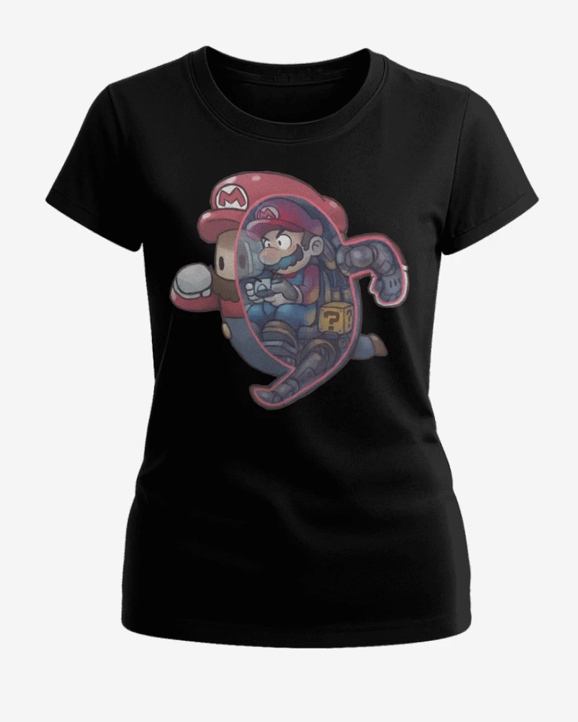 Polera de Mujer Negro de Fall Bigote