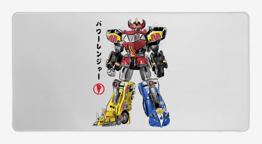 Mouse pad Gamer Mighty Morphin Megazord