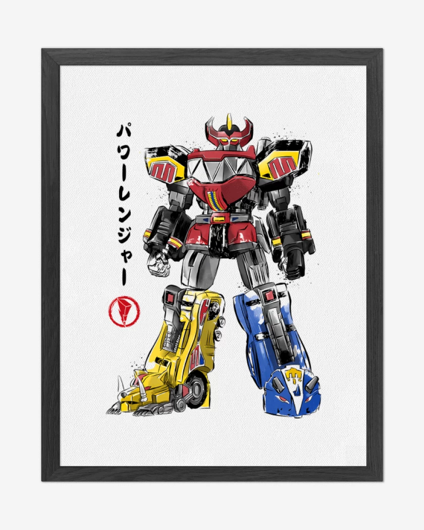 Cuadro decorativo Mighty Morphin Megazord