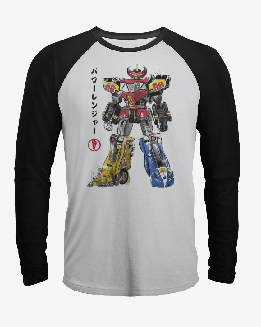 Polera Raglan Mighty Morphin Megazord