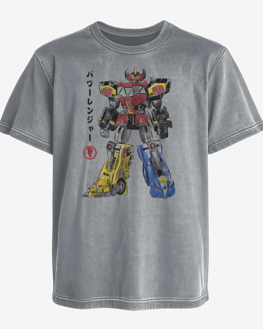 Polera desgastada Mighty Morphin Megazord