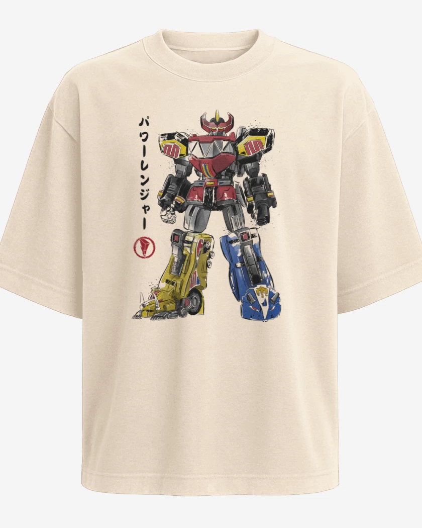 Polera Oversize Mighty Morphin Megazord