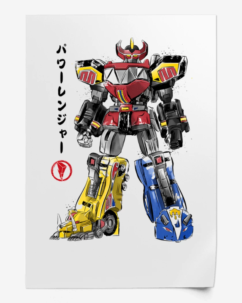 Print Mighty Morphin Megazord