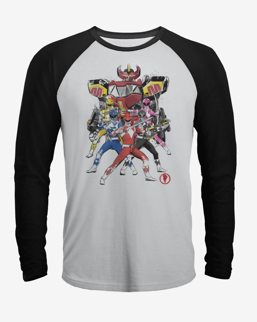Polera Raglan Power Rangers 2