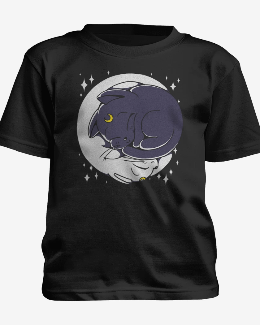 Polera de niño Negro de Sailor Gatitos