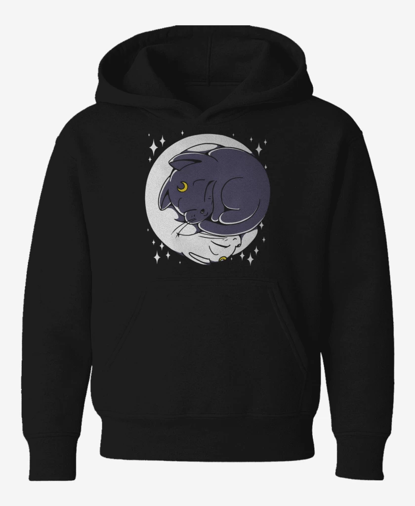 Poleron de niño Negro de Sailor Gatitos