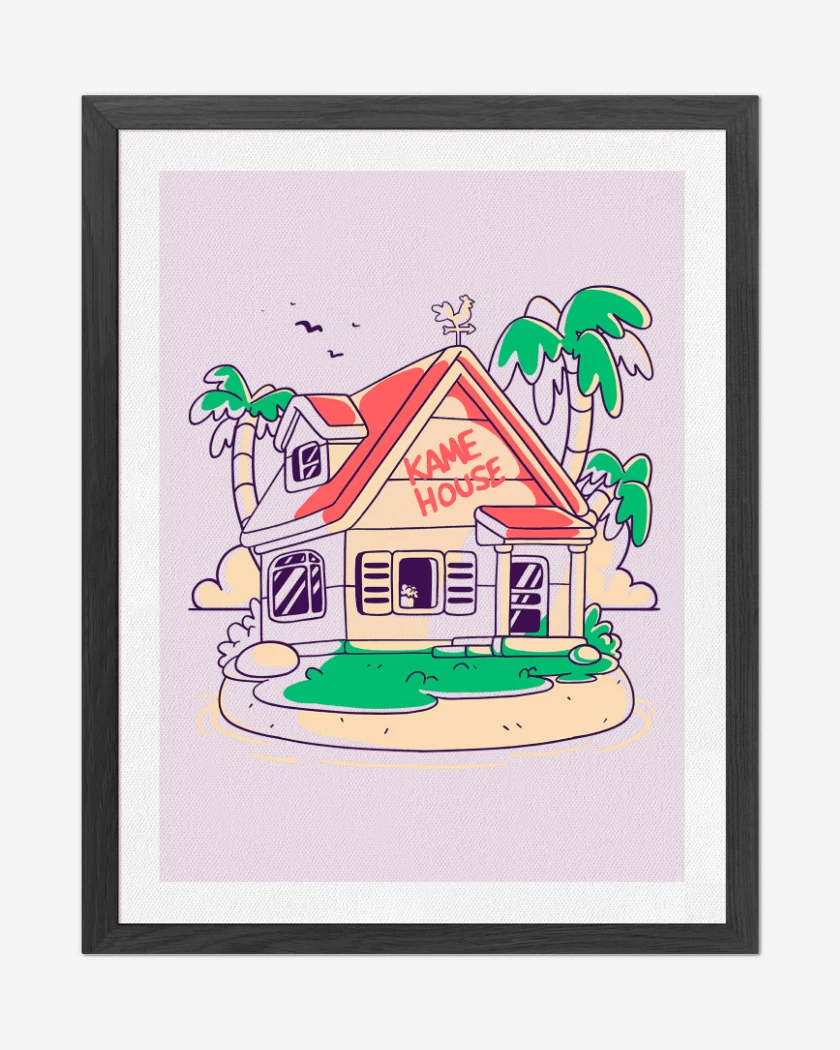 Cuadro decorativo Rosa Pastel de Kame House