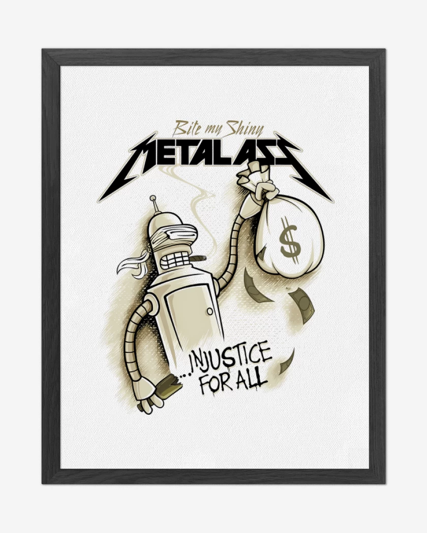 Cuadro decorativo Blanco de Injustice For All