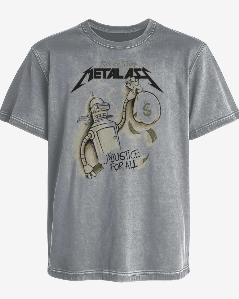 Polera desgastada Injustice For All