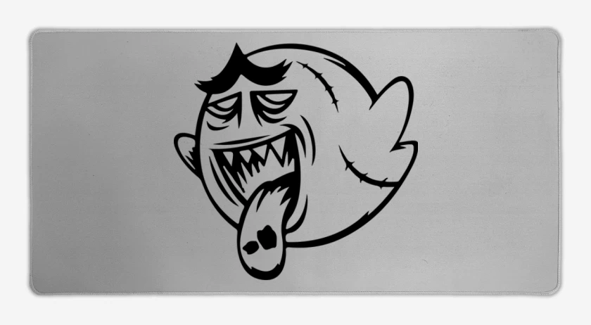 Mouse pad Gamer Gris Melange de Boo Zombie