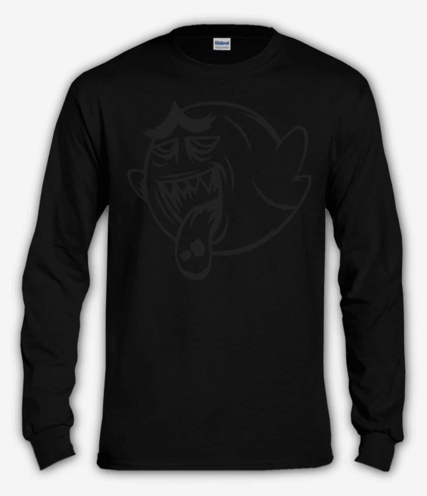 Polera manga larga Negro de Boo Zombie