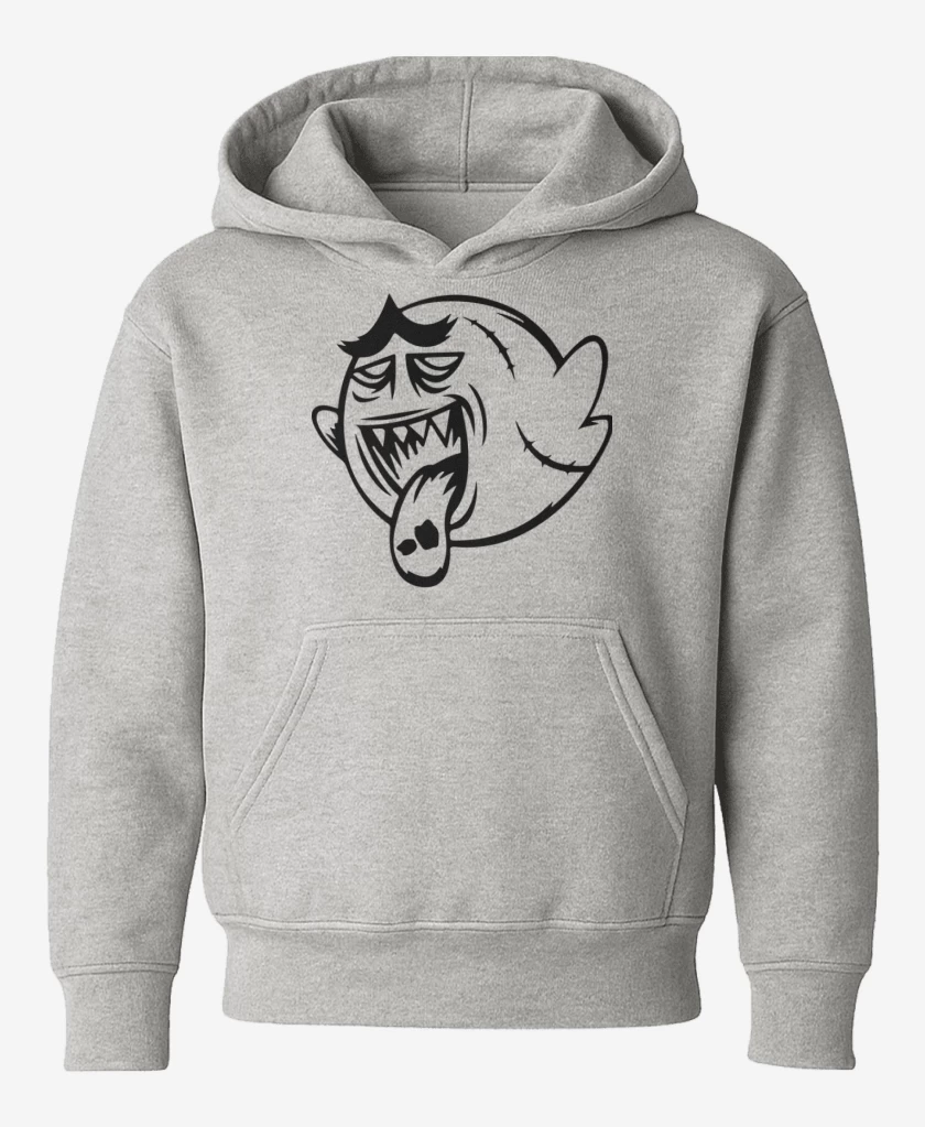 Poleron de niño Gris Melange de Boo Zombie