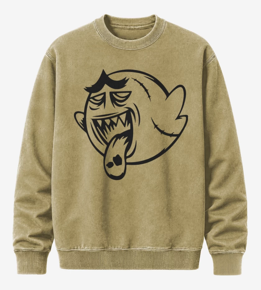 Poleron Polo Acid Wash Beige de Boo Zombie