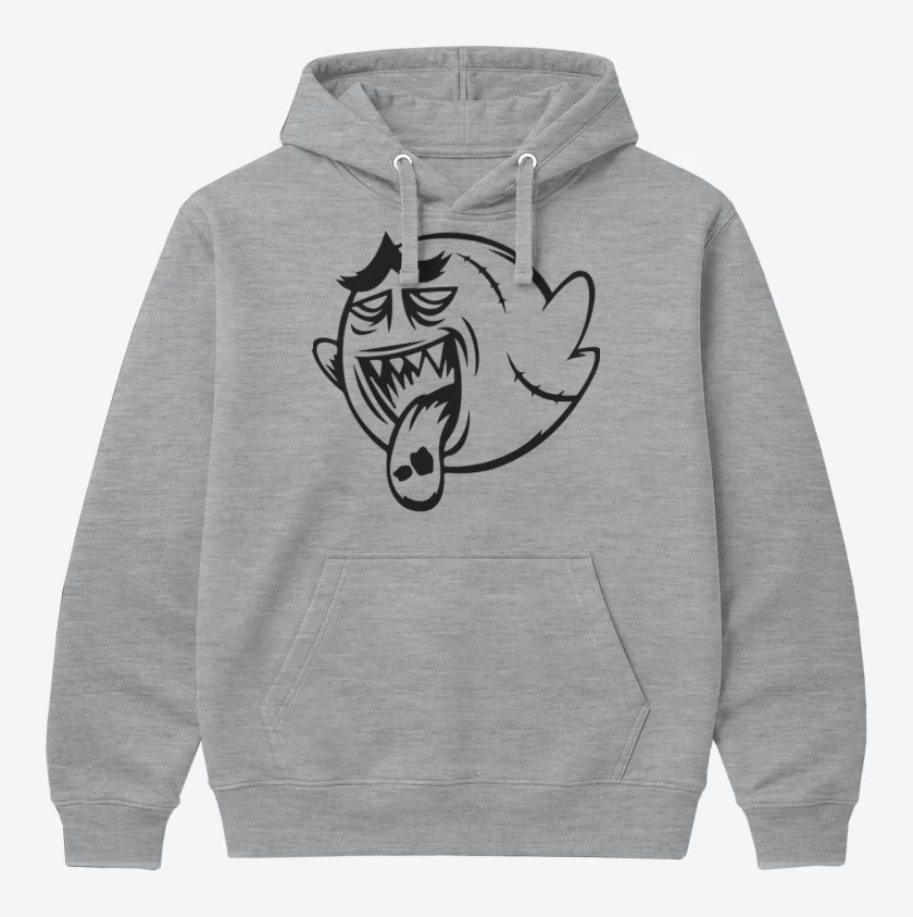 Polerón Canguro Gris Melange de Boo Zombie