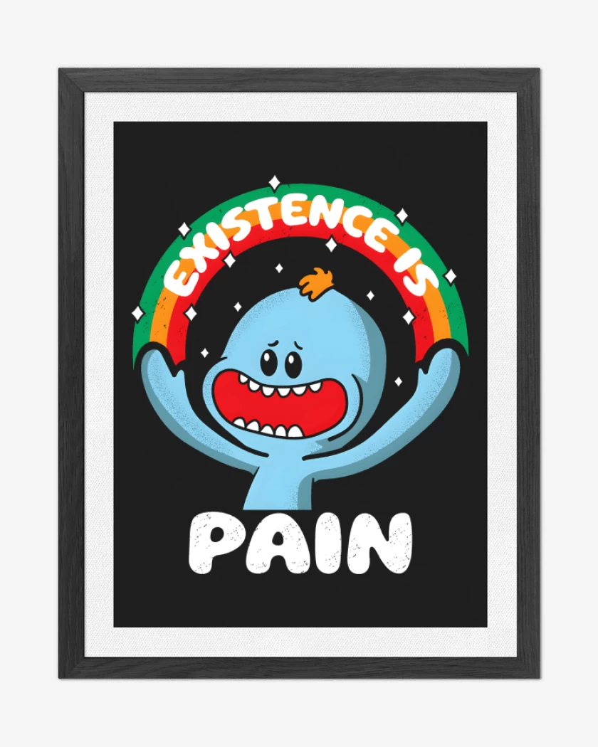 Cuadro decorativo Existence is Pain 