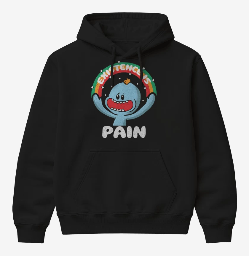 Poleron Canguro básico Negro de Existence is Pain 