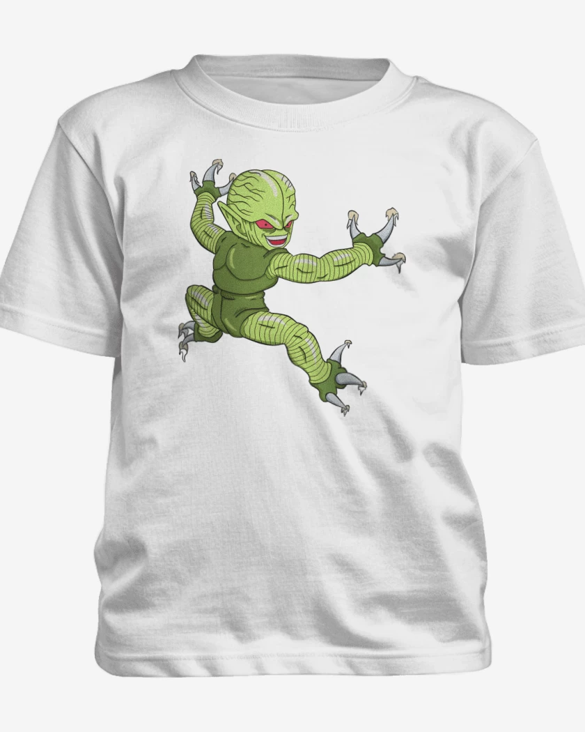 Polera de niño Blanco de Saibaman Explosivo