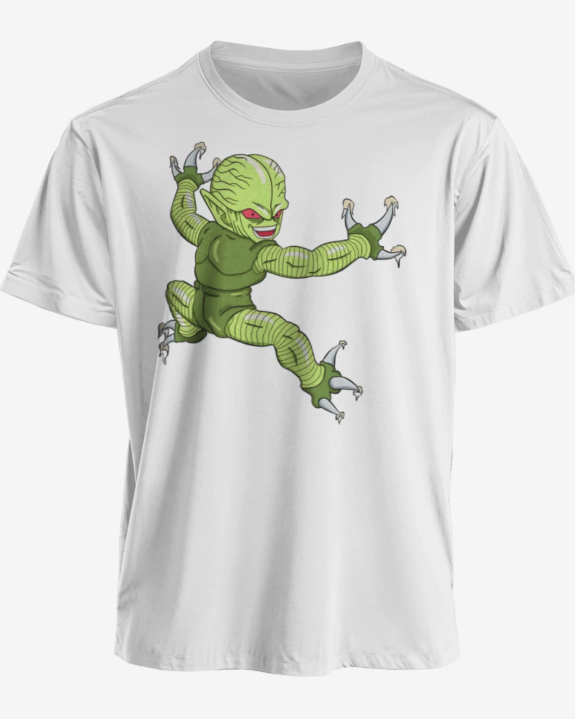 Polera premium Blanco de Saibaman Explosivo