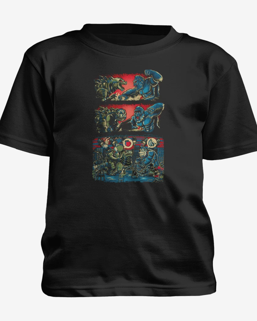 Polera de niño Yoshizila vs DonKing Kong