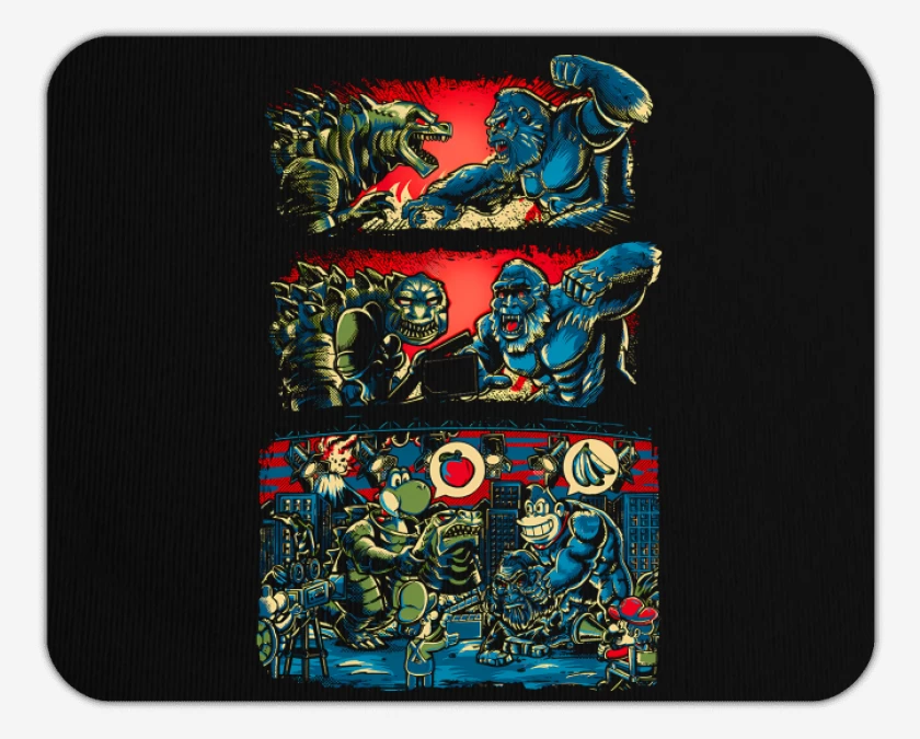 Mousepad Yoshizila vs DonKing Kong