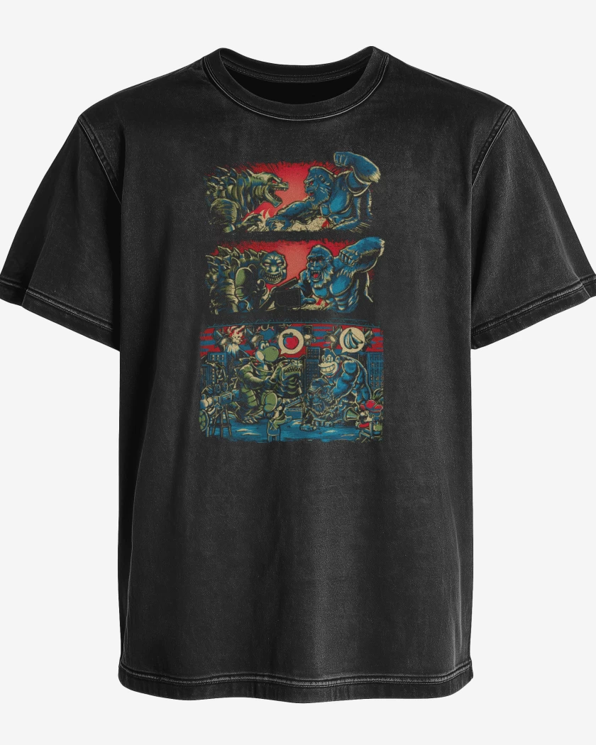 Polera desgastada Yoshizila vs DonKing Kong