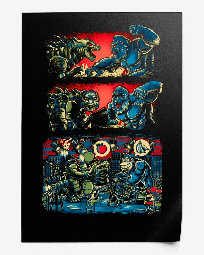 Print Yoshizila vs DonKing Kong